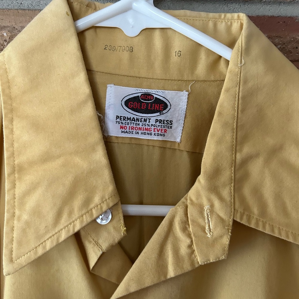 Men’s vintage Acme gold line shirt